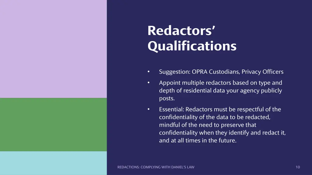 redactors qualifications