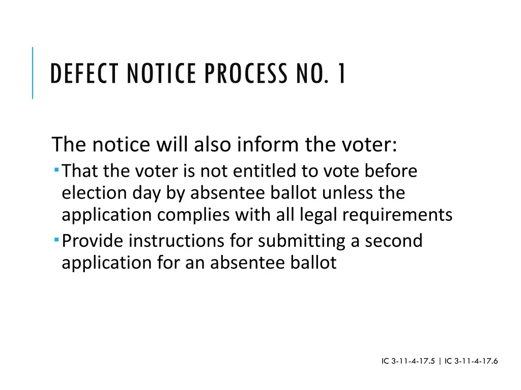 defect notice process no 1 1