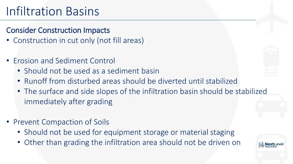 infiltration basins 3