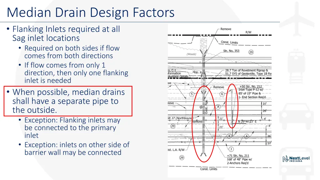 median drain design factors 1