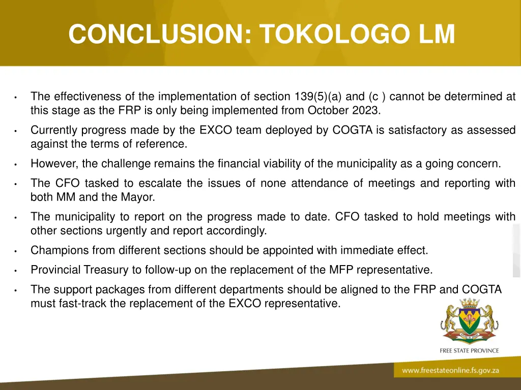 conclusion tokologo lm