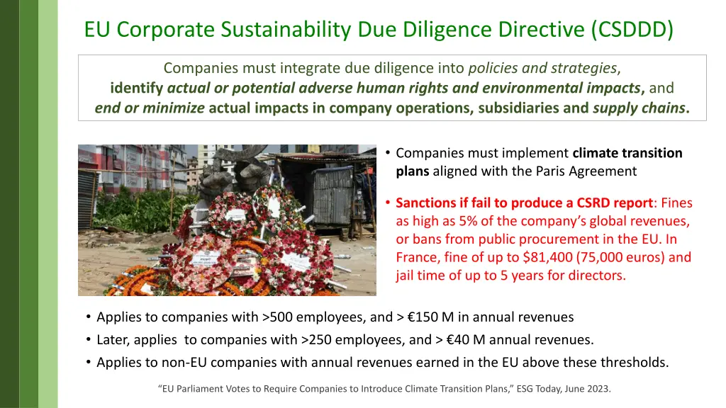eu corporate sustainability due diligence
