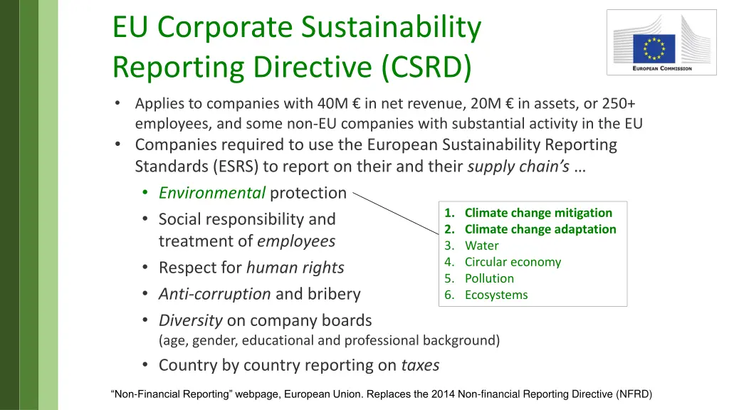 eu corporate sustainability reporting directive
