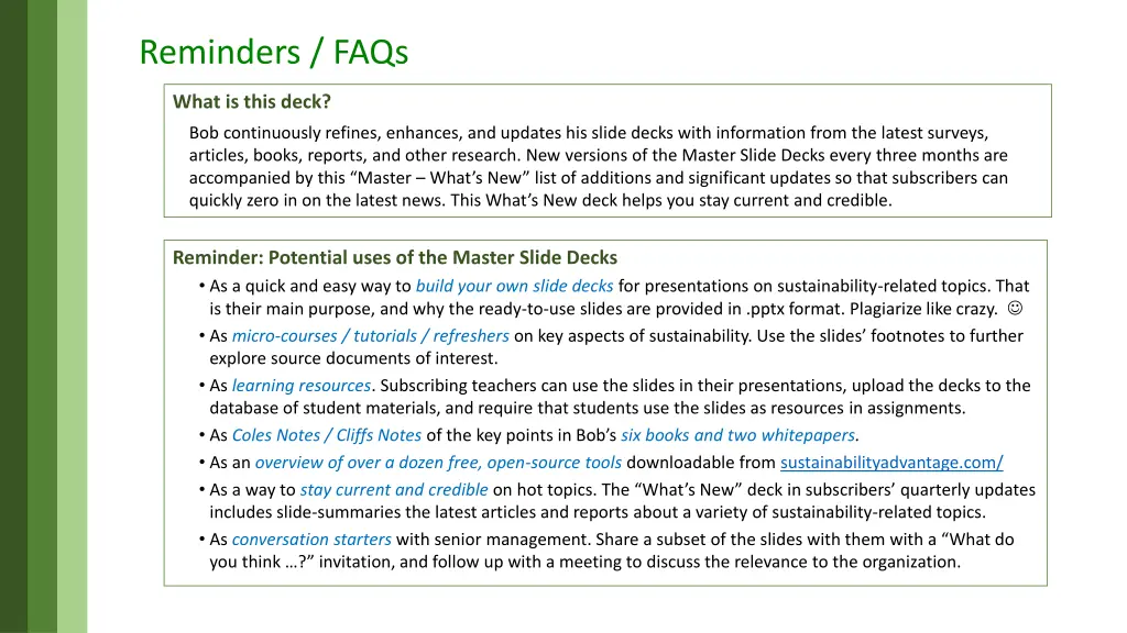 reminders faqs