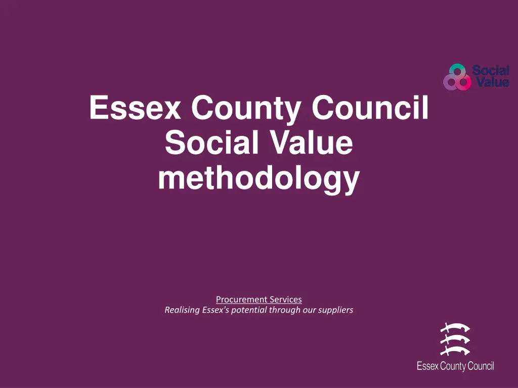 essex county council social value methodology