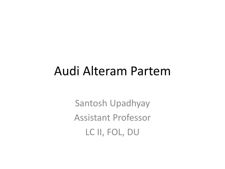 audi alteram partem