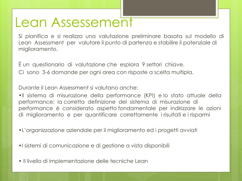 lean assessement