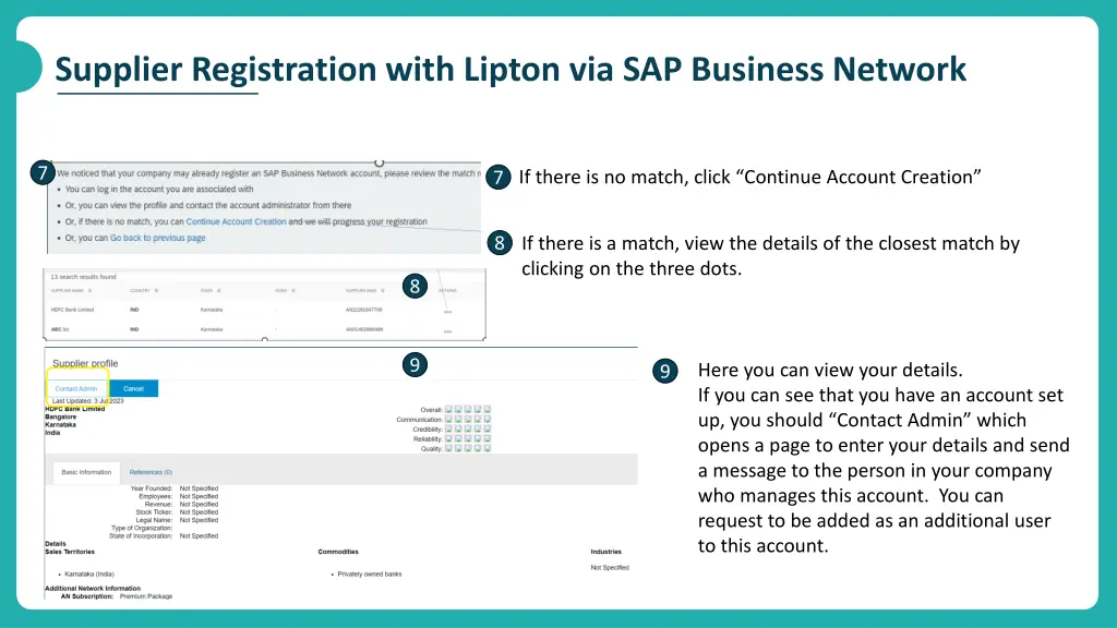 supplier registration with lipton 5