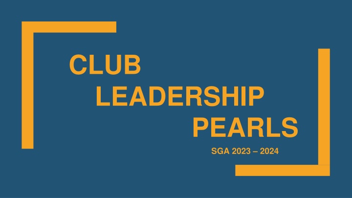 club leadership