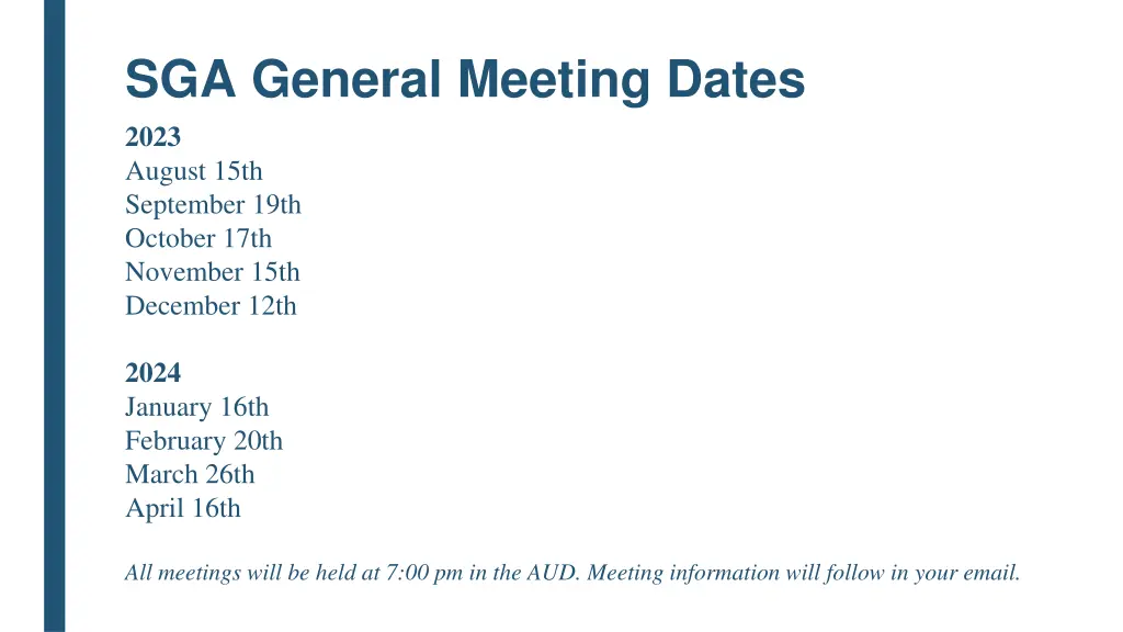 sga general meeting dates 2023 august 15th