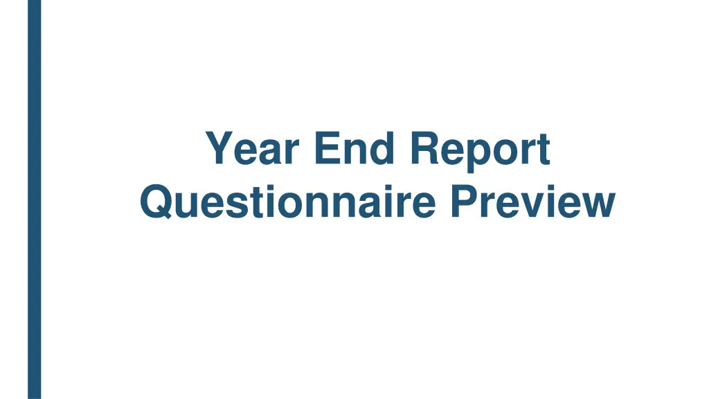 year end report questionnaire preview