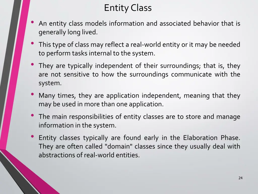entity class