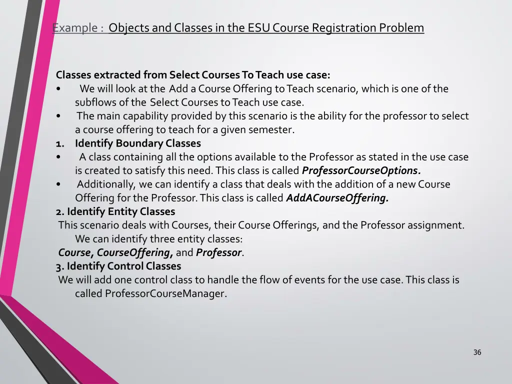 example objects and classes in the esu course