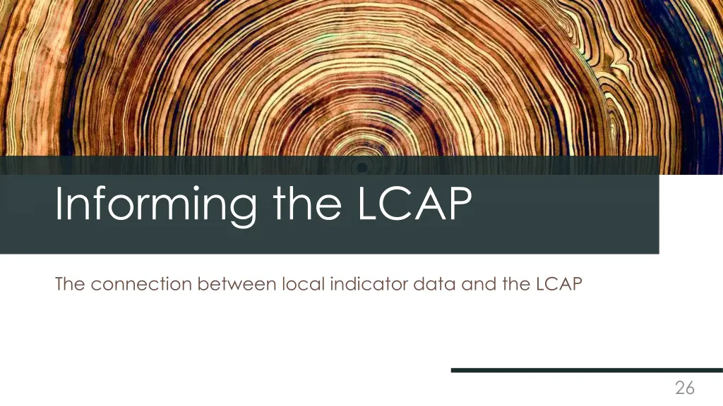 informing the lcap