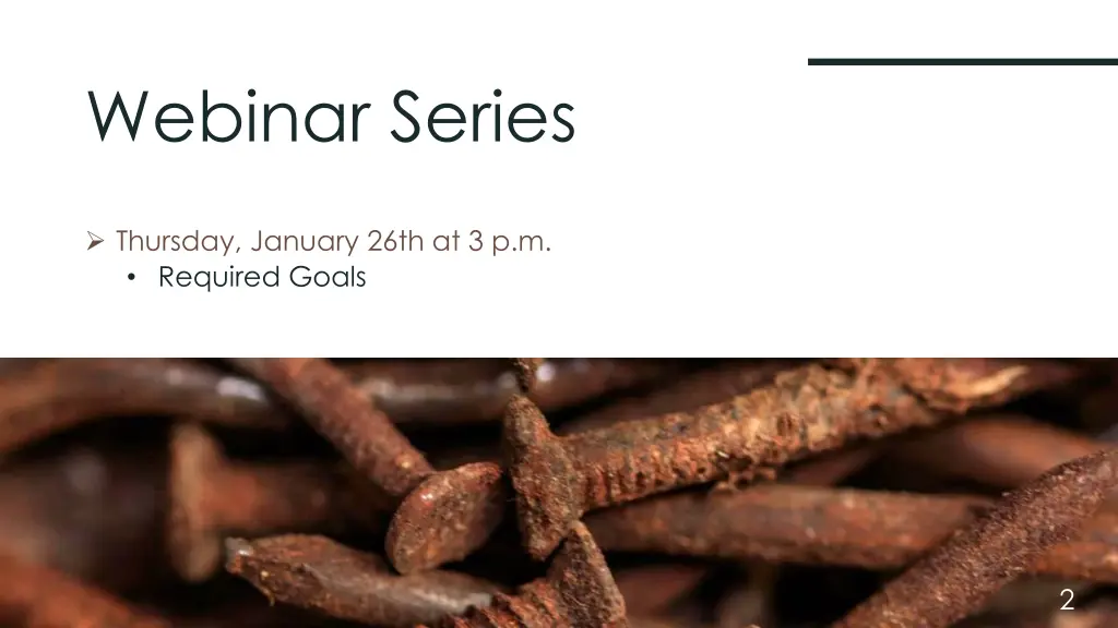 webinar series