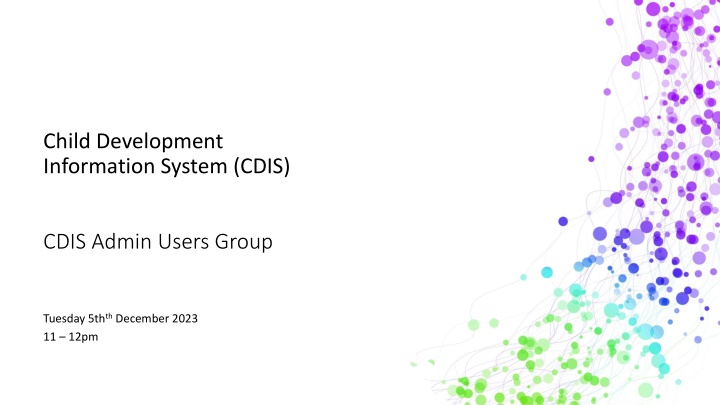 child development information system cdis