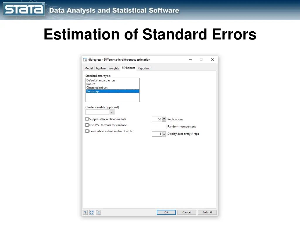 estimation of standard errors