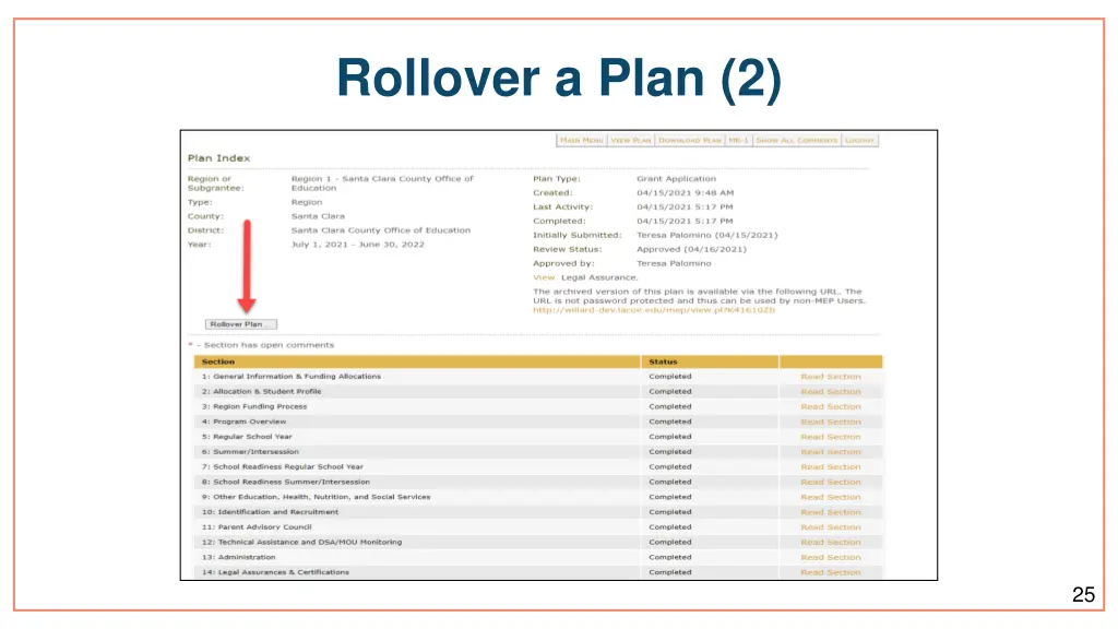 rollover a plan 2