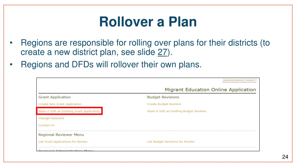 rollover a plan