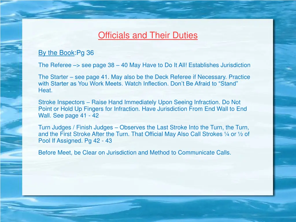 officials and their duties 2