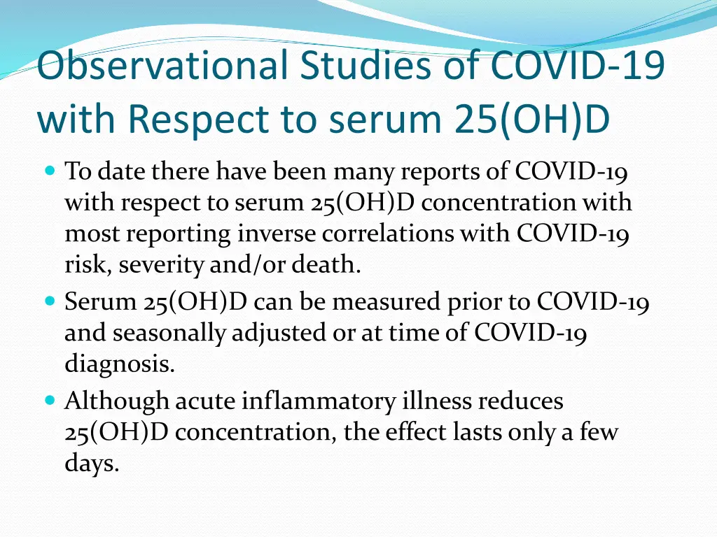 observational studies of covid 19 with respect