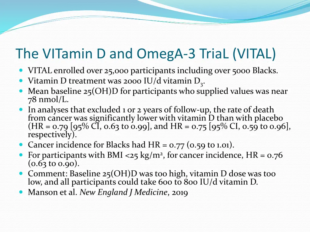 the vitamin d and omega 3 trial vital vital