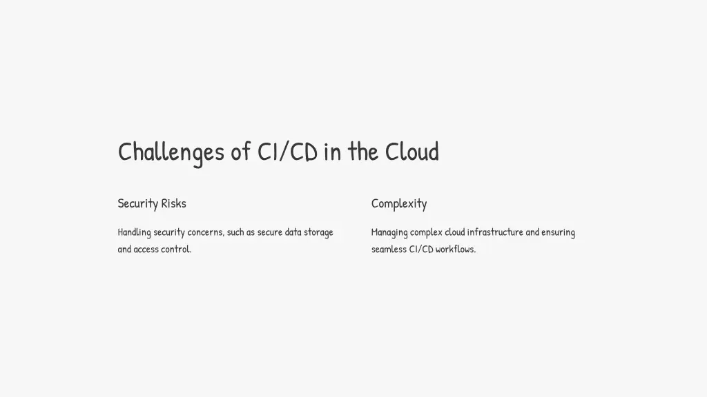 challenges of ci cd in the cloud