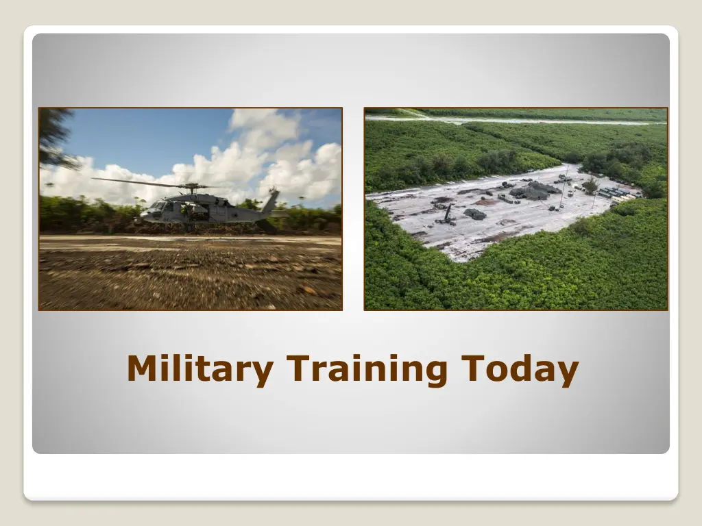 military training today