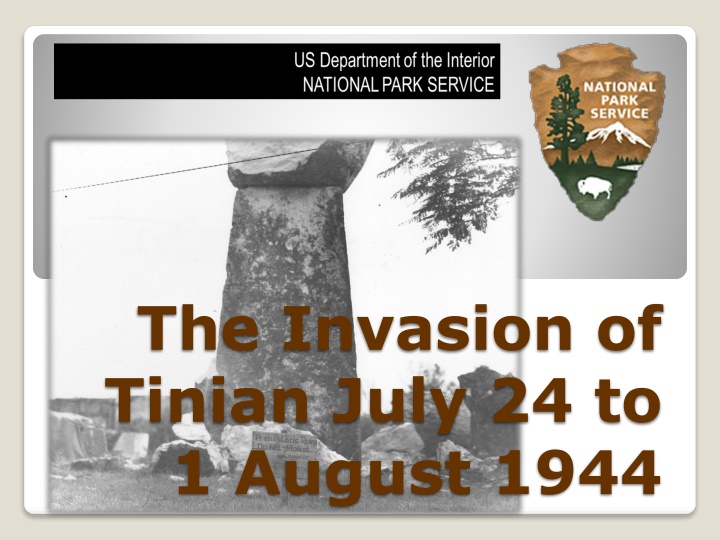 the invasion of tinian july 24 to 1 august 1944