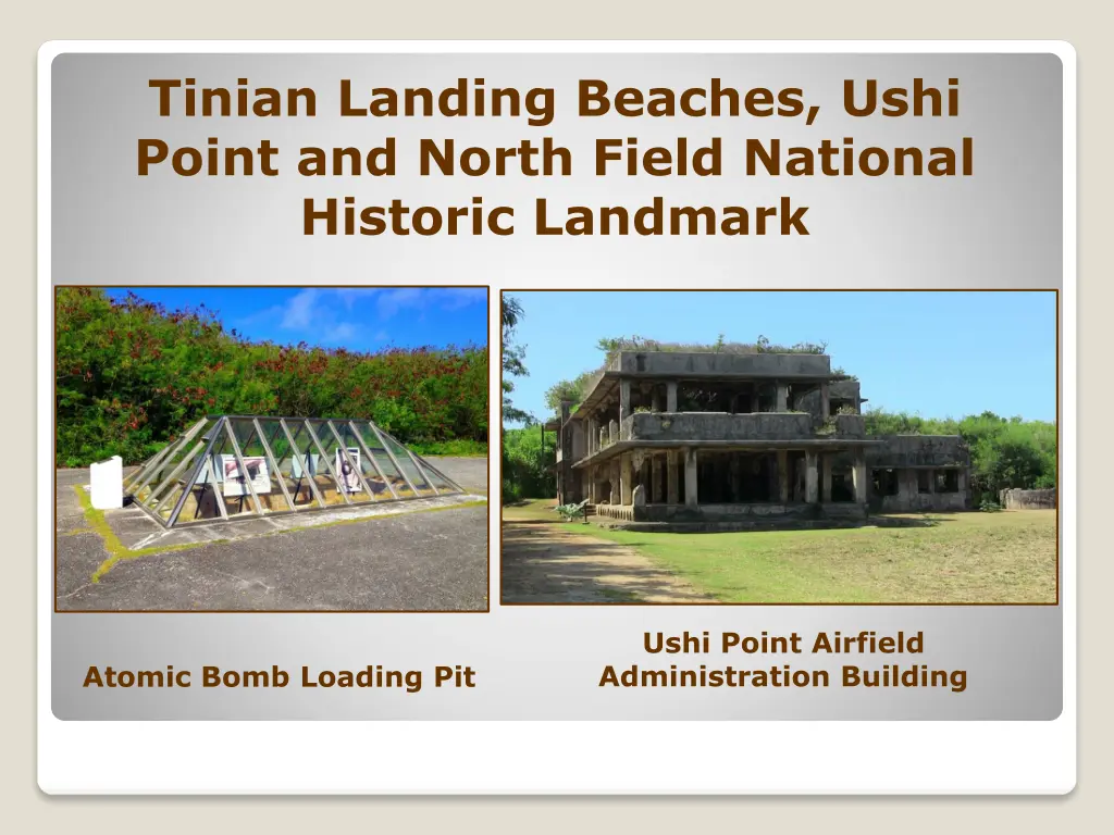 tinian landing beaches ushi point and north field