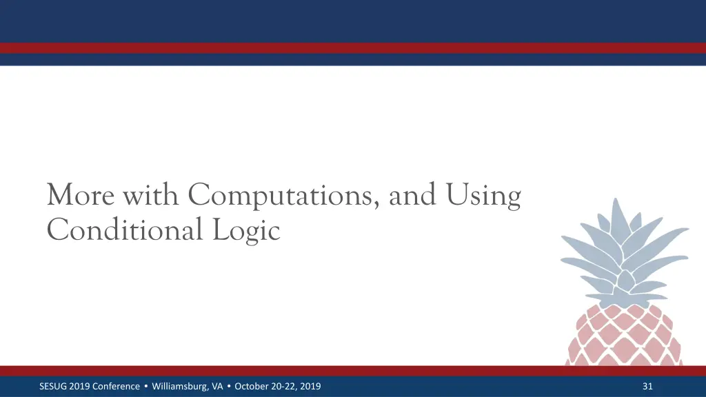 more with computations and using conditional logic