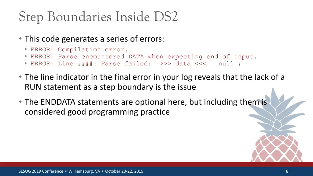 step boundaries inside ds2 1