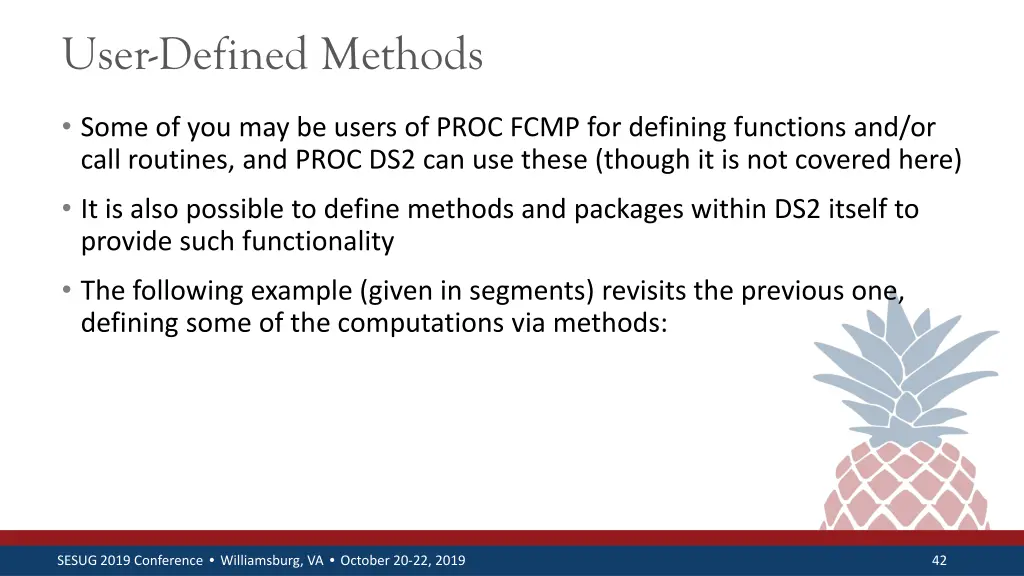 user defined methods 1