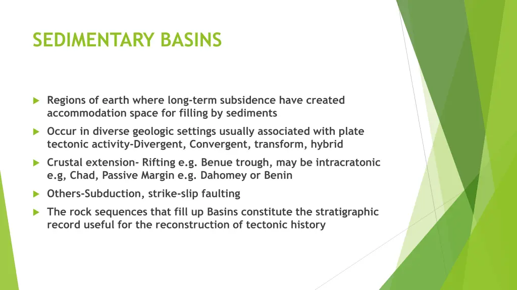 sedimentary basins