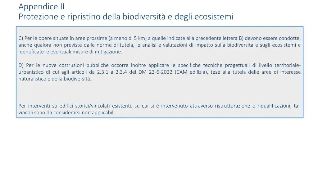 appendice ii protezione e ripristino della 1