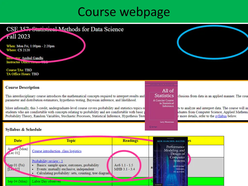 course webpage