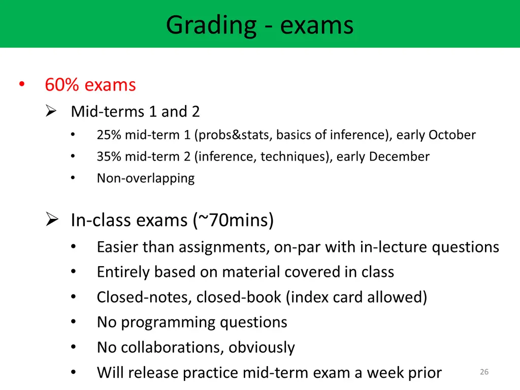 grading exams