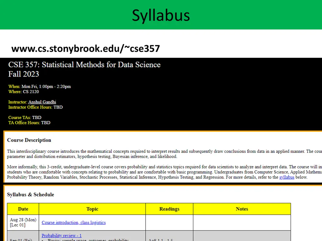 syllabus