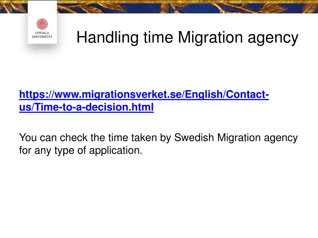 handling time migration agency