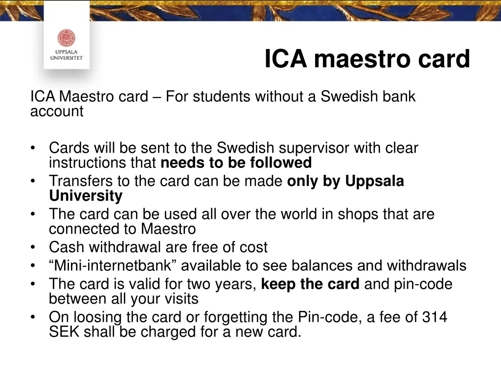 ica maestro card