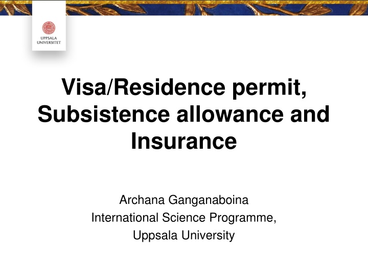 visa residence permit subsistence allowance