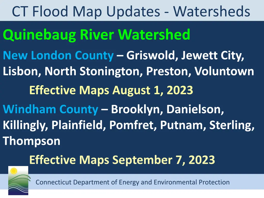 ct flood map updates watersheds quinebaug river