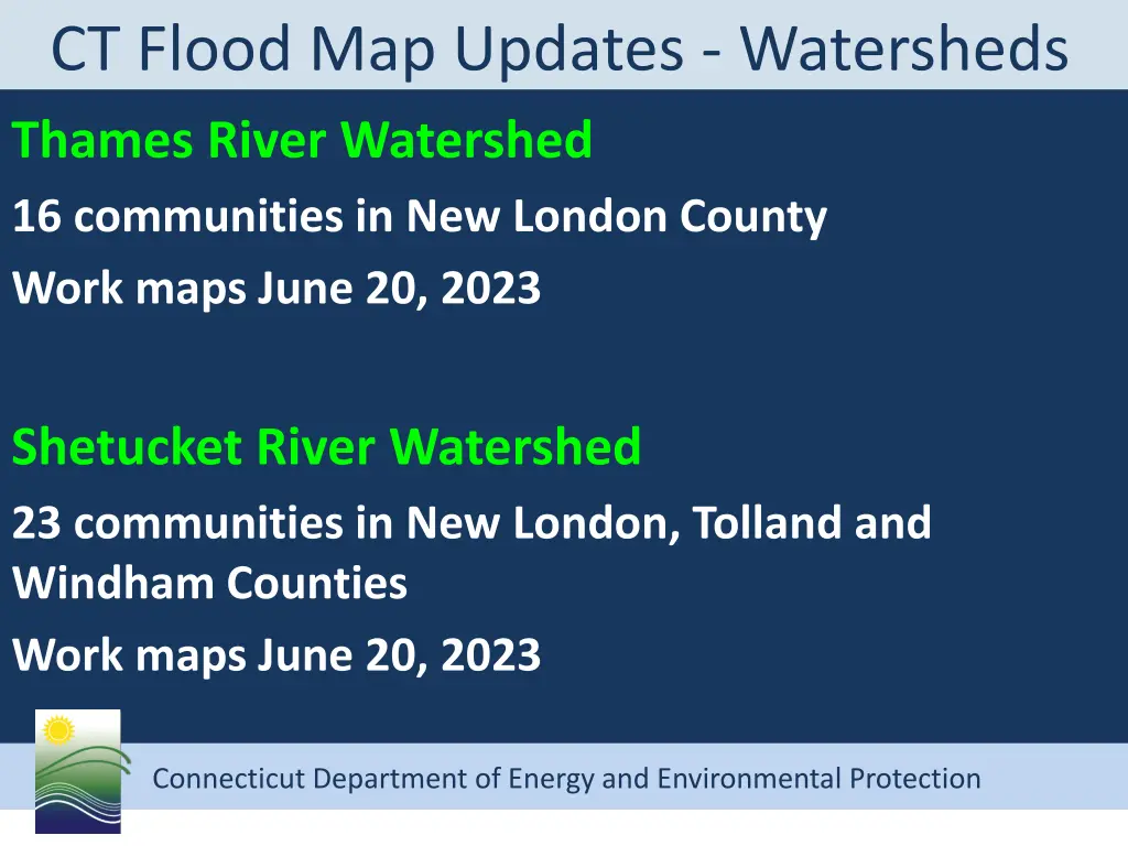 ct flood map updates watersheds thames river