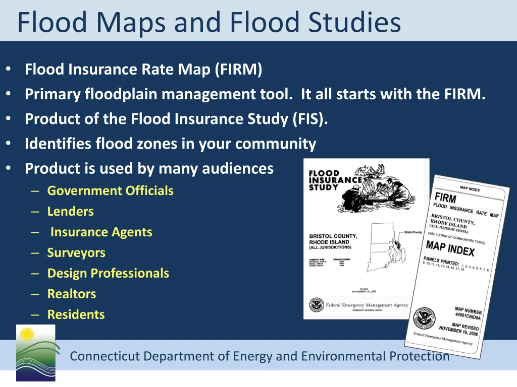 flood maps and flood studies