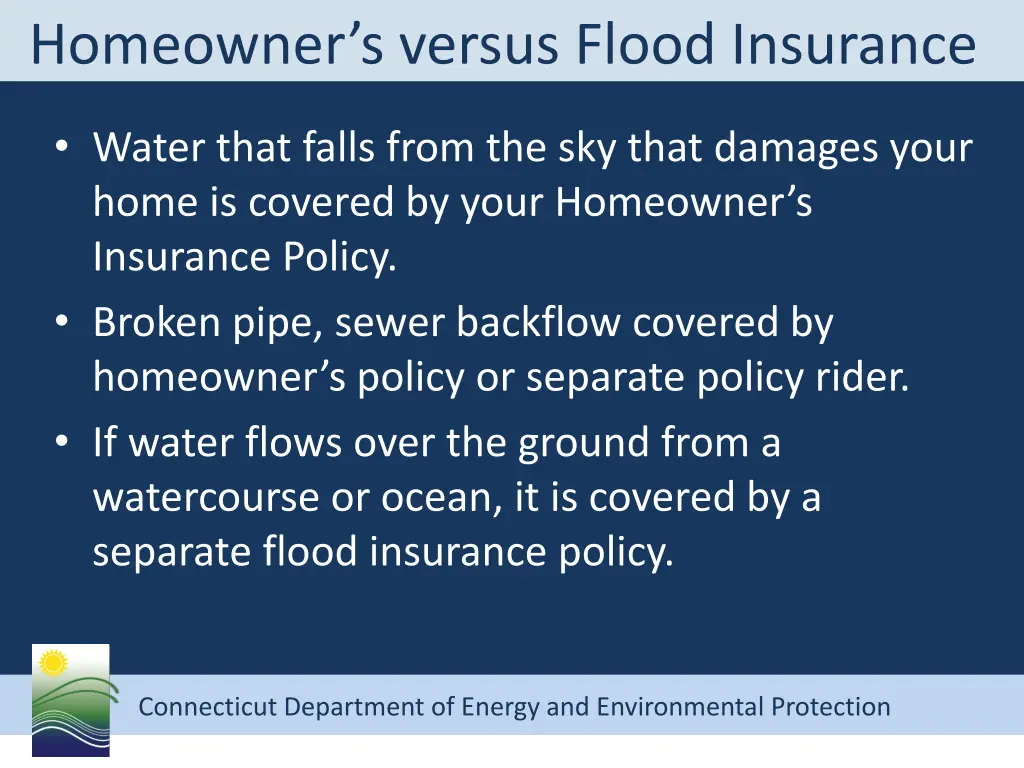 homeowner s versus flood insurance