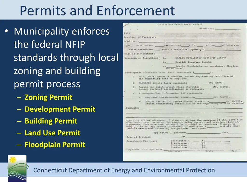 permits and enforcement