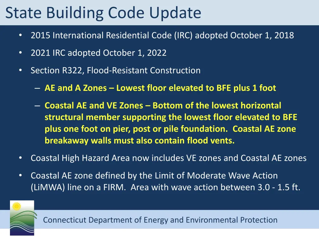 state building code update