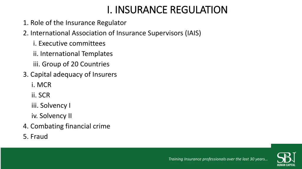 i insurance regulation i insurance regulation