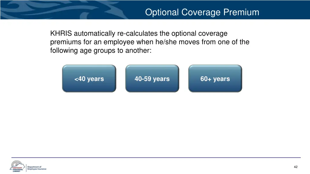 optional coverage premium