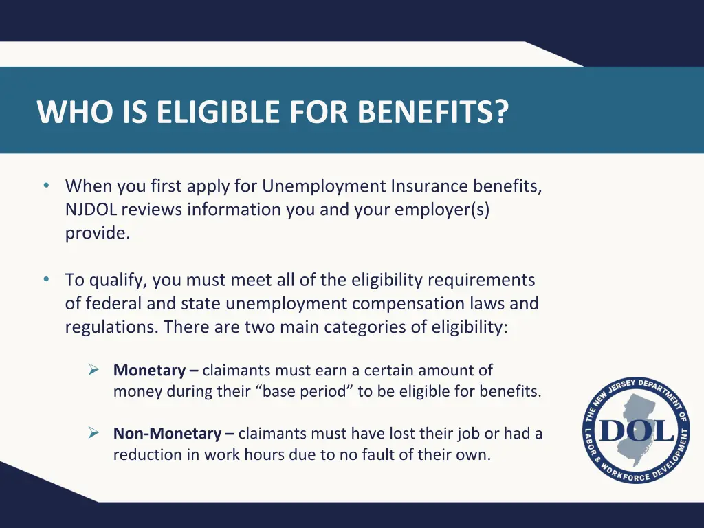 who is eligible for benefits